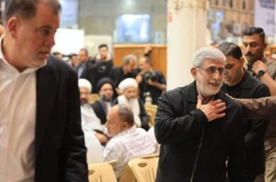 تصویری از حضور فرمانده نیروی قدس سپاه در عراق/ علت سفر سردار قاآنی به نجف چه بود؟