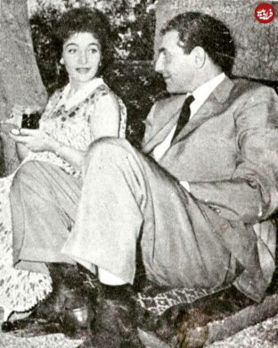 عکس/ اردشیر زاهدی در کنار شهناز پهلوی در باغ ویلا حصارک؛ سال ۱۳۳۷