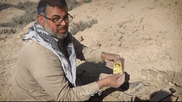 کشف پیکر شهید دارای پلاک که عکس امام در جیبش بود+ فیلم
