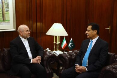 تصویر خاص از دیدار قالیباف با همتای پاکستانی