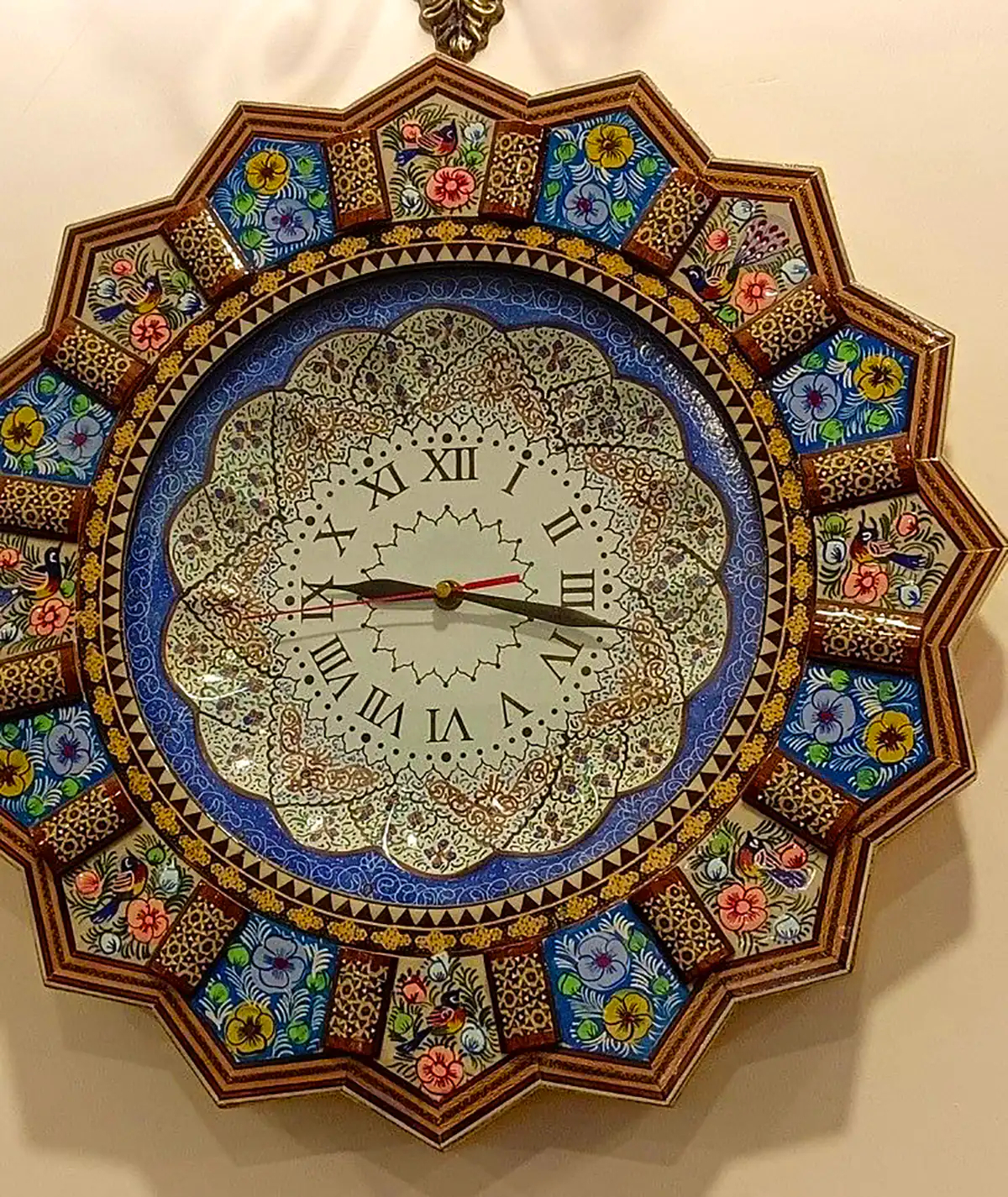 ساعت دیواری خاتم کاری