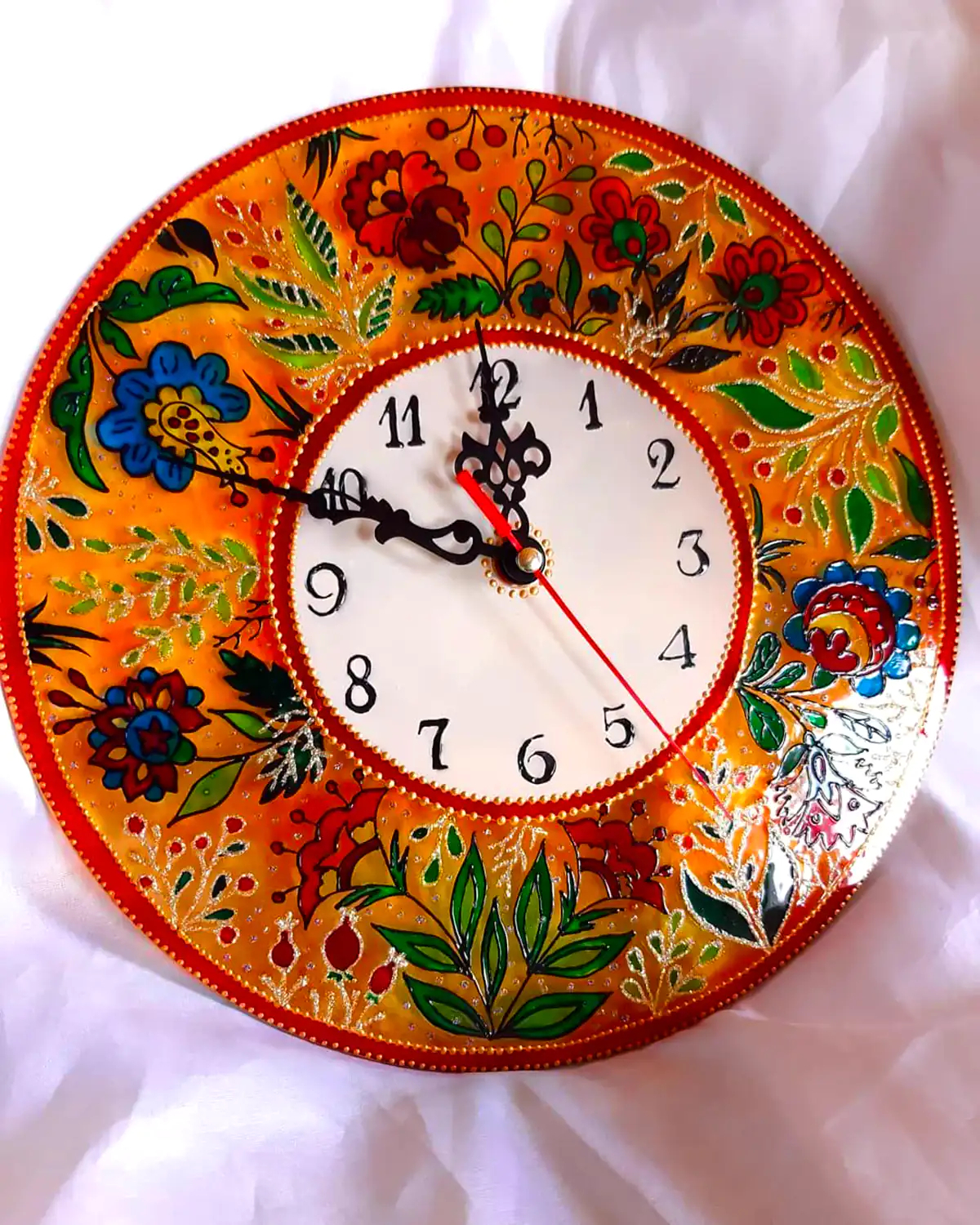 ساعت دیواری خاتم کاری