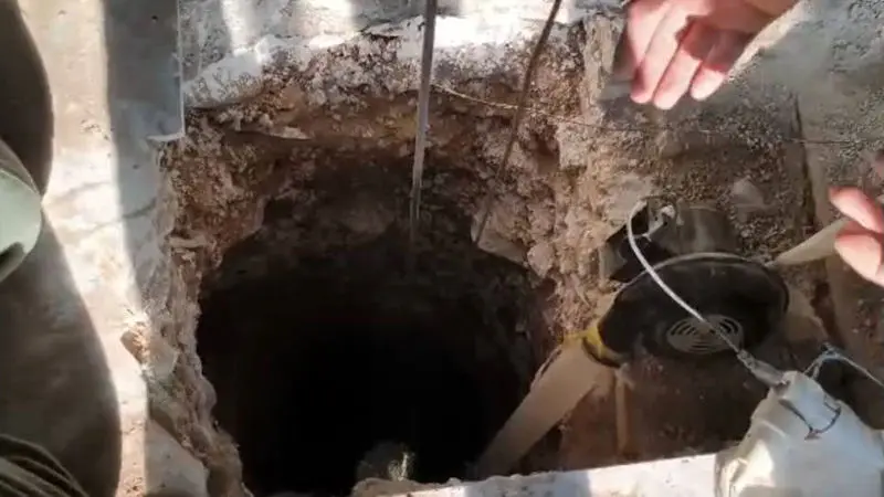 سقوط در چاه 25 متری