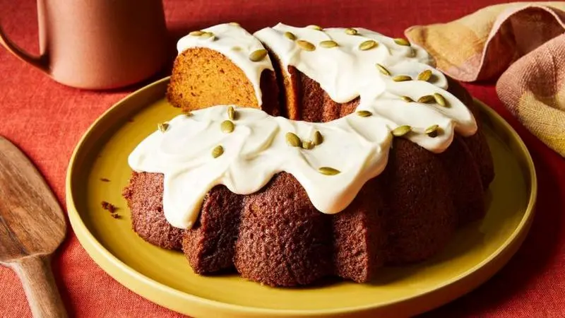 کیک کدو حلوایی یلدایی