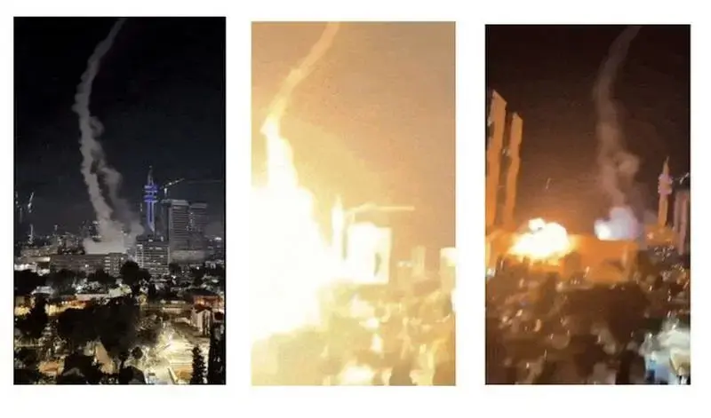 ناحیه هدف قرار گرفته در منطقه رامات گن در نزدیکی برج‌های دوقلو