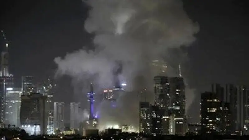 تصویری که نشان می‌دهد ناحیه نزدیک به اردوگاه رابین در جنگ 12 روزه توسط ایران مورد هدف واقع شده است