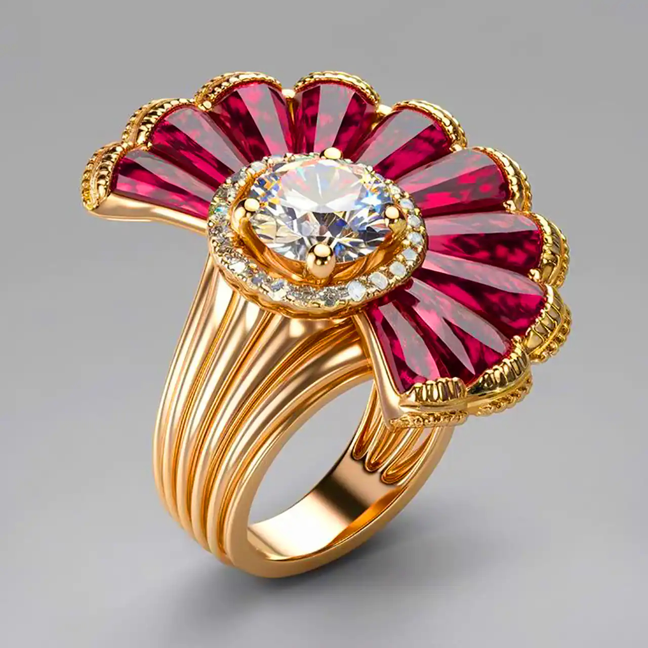 مدل انگشتر طراحی شده با هوش مصنوعی