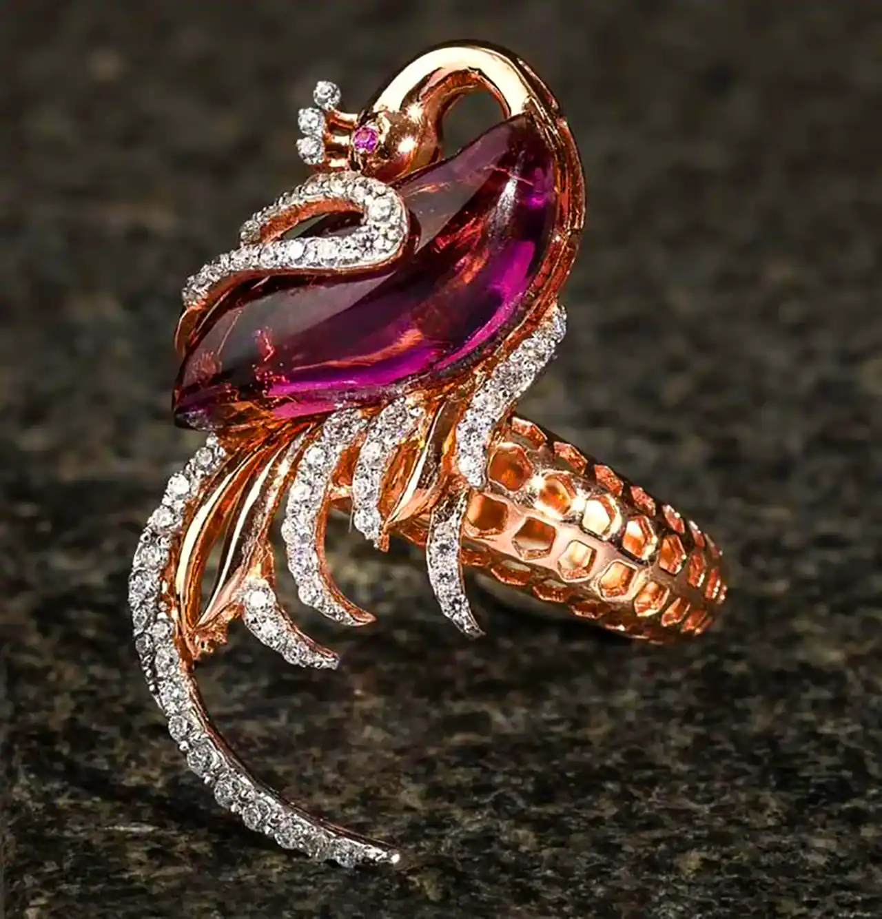 مدل انگشتر طراحی شده با هوش مصنوعی