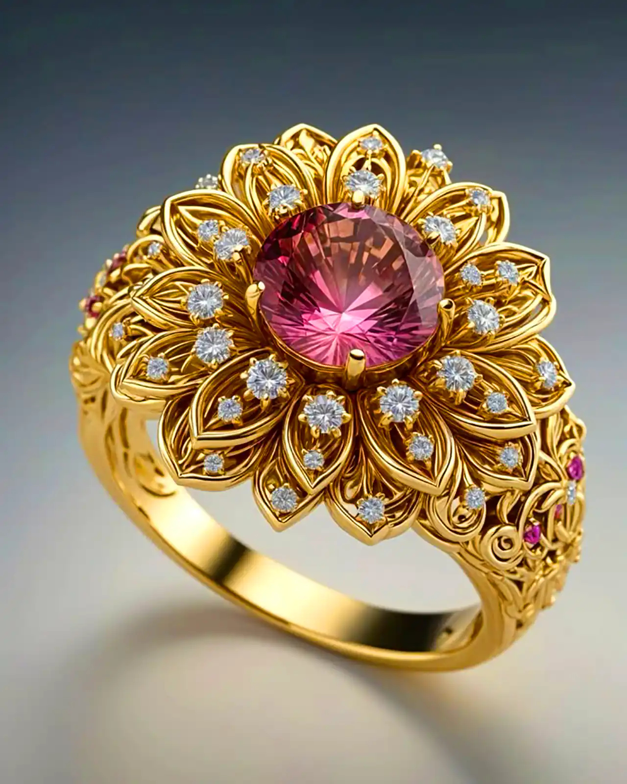 مدل انگشتر طراحی شده با هوش مصنوعی