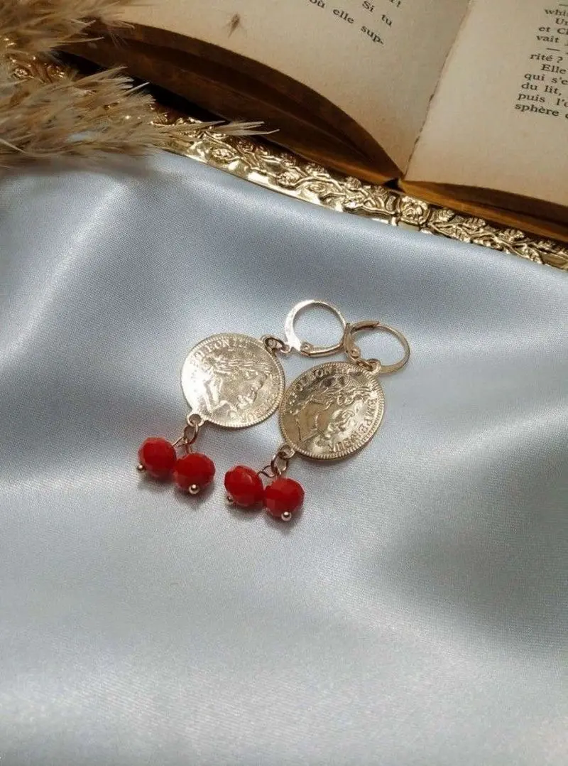 گوشواره یلدایی | 25 گوشواره یلدایی از انار تا هندوانه طلا یا بدلی و کاموایی برای شب چله عروس