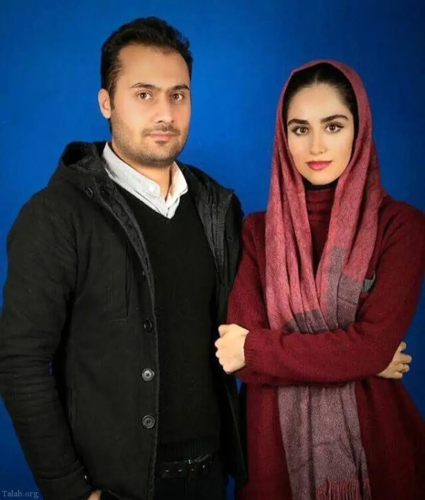 هانیه غلامی و همسرش