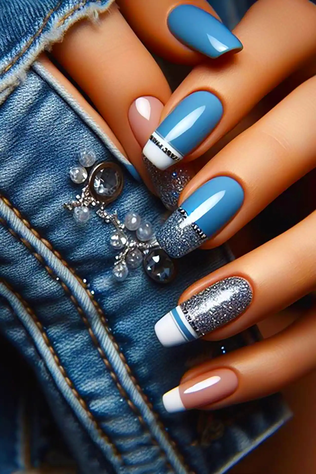 مدل ناخن با طرح زمستونی 