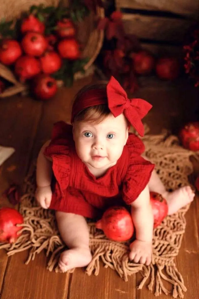 لباس یلدا کودک | لباس کودک یلدایی 1404 دخترانه و پسرانه قرمز و سبز مناسب عکاسی