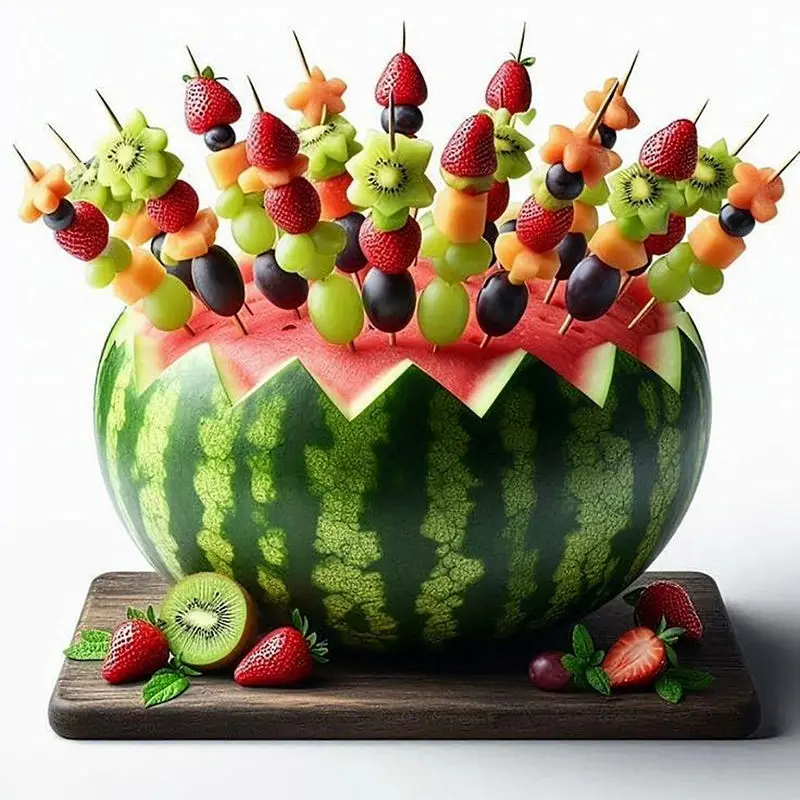 تزیین هندوانه برای مهمان