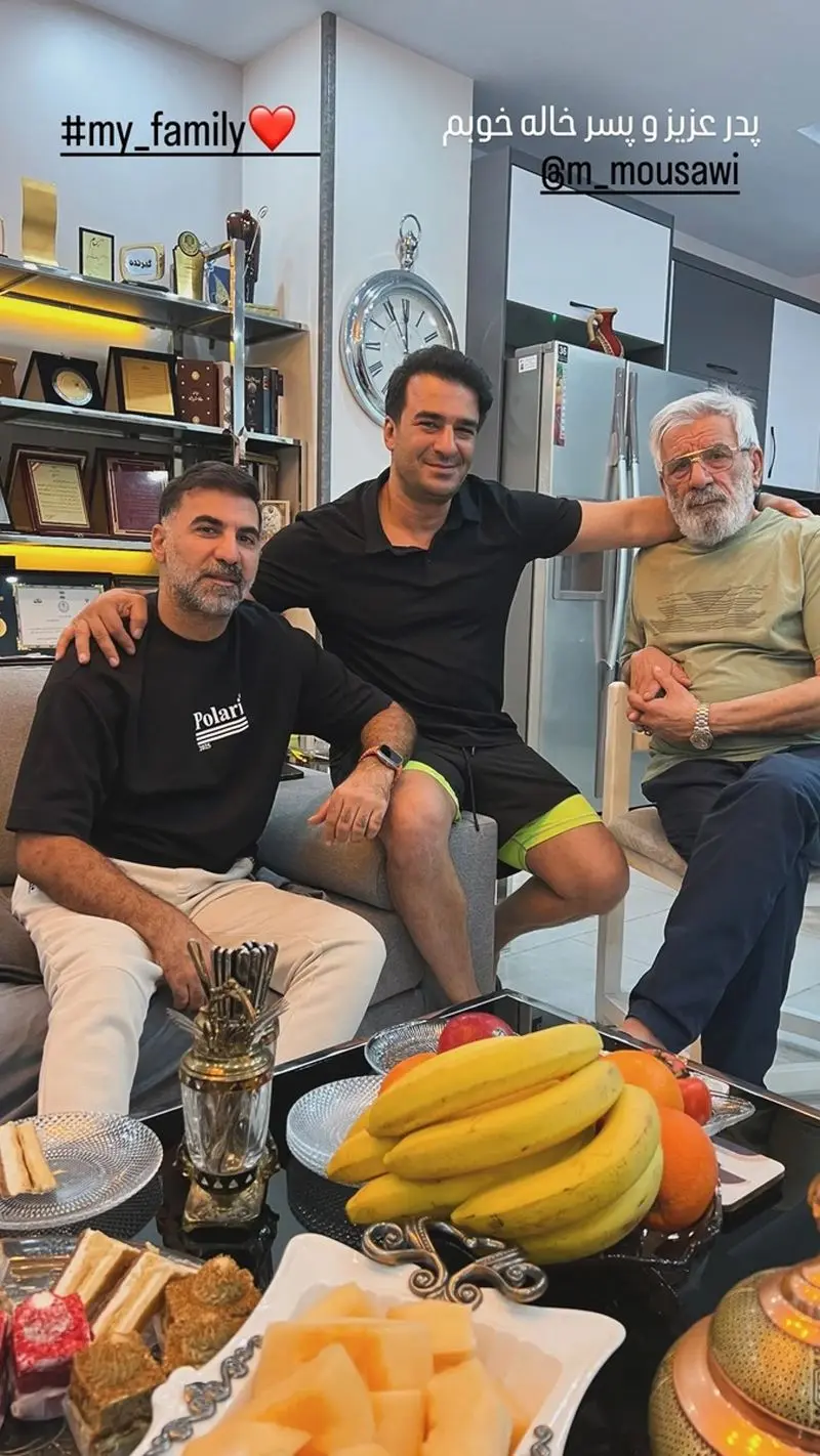 عکس یوسف تیموری و پدرش