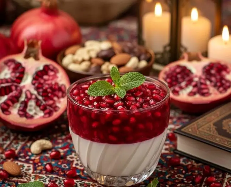 تازه‌عروس‌ها بخوانند: شیک‌ترین مدل دیزاین سفره یلدا + منوی کامل شام برای درخشیدن در اولین یلدای مشترک