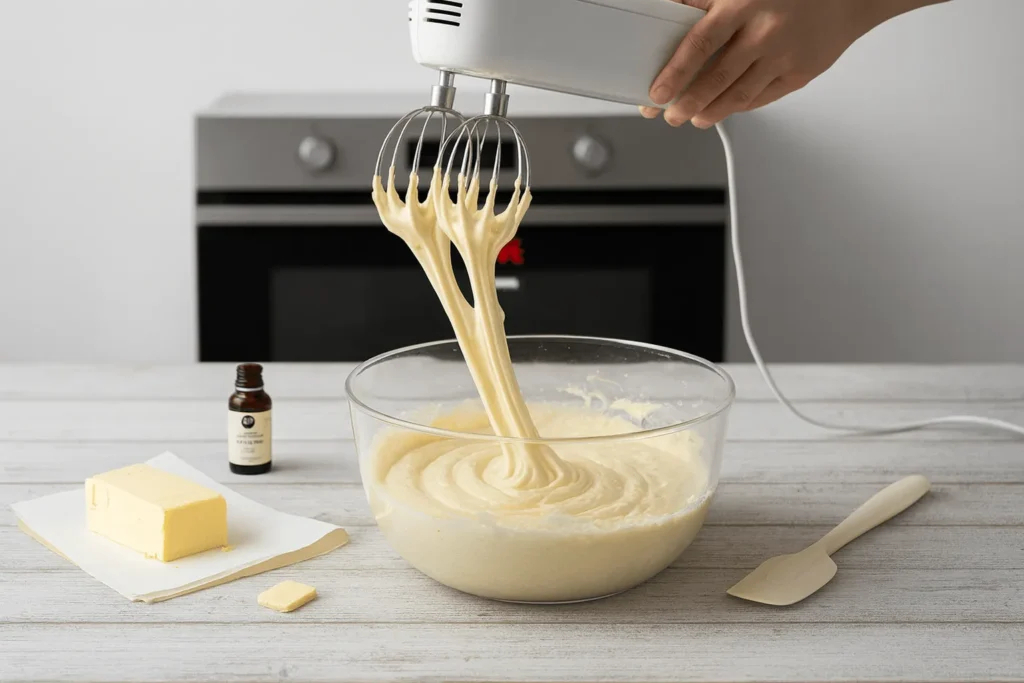 مخلوط کردن تخم‌مرغ و شکر