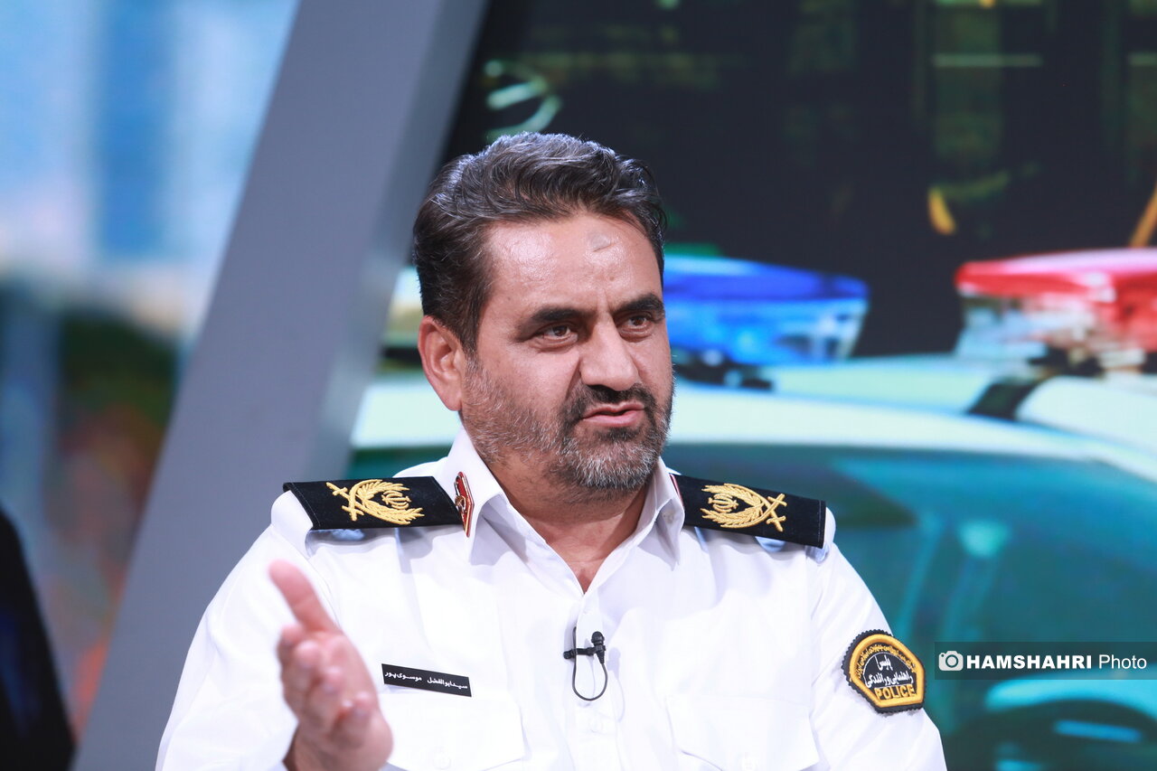 حضور رئیس پلیس راهور تهران بزرگ در موسسه همشهری