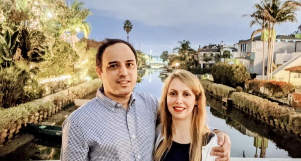 سمانه غندالی و همسرش